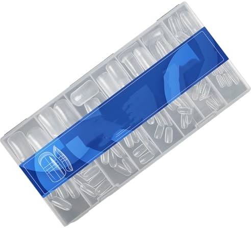 Confezione da 150 sagome precise per estensione unghie in scala per gel, smalti, materiali ABS ad asciugatura rapida, per uso professionale, con marcature in scala