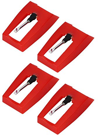 Asixxsix 4 Pack -Platten -Player -Nadeln, Plattenspieler Stylus -Ersatz für Ion Jenson Victrola Sylvania Turntable Phonograph Ersatznadel