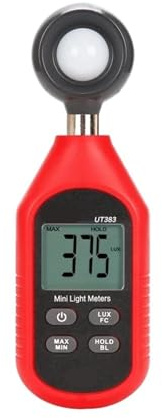 Luxmètre numérique Luxmètre Numérique 200000 Lux, Luminance, Test FC, Max. Min., Illuminomètres, Photomètre UT383, UT383BT pour Maisons, Agriculture et entrepôts(UT383BT)