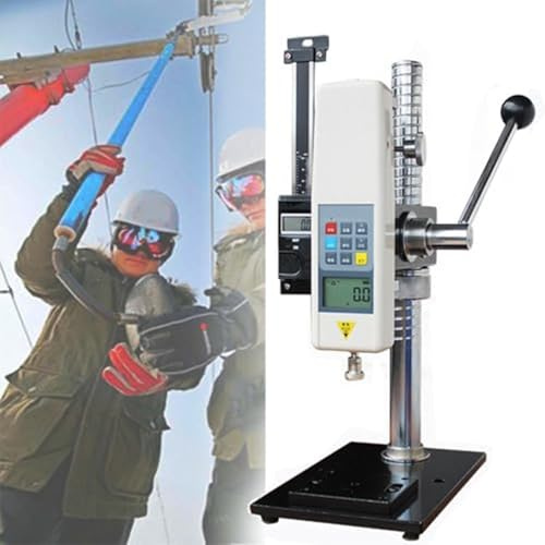 Digital Force Gauge, Manual Push-Pull Force Meter, Effective Stroke 70mm, Maximum Load 500N for Tension and Compression Testing