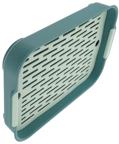 GATHINESS Lettiera per Conigli Piccoli in Plastica Resistente Toilette per Piccoli Animali Domestici Bordi Arrotondati Forniture Igieniche Compatte per Conigli Porcellini D’India e