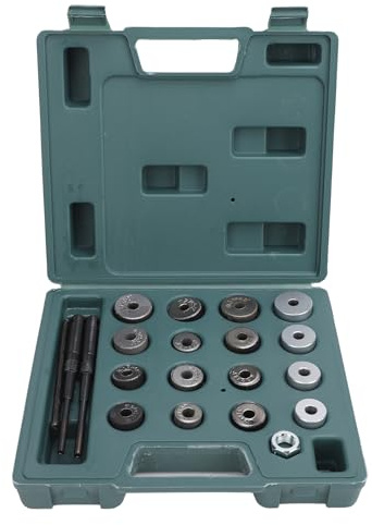 ZPurifylline Kit di utensili per alesatore per sedi valvole, taglierina universale per sedi valvole per moto, testa smerigliatrice in acciaio legato con 12 dimensioni di verricello per GL145