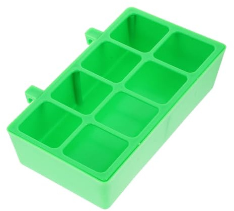 Bird Cage Food Feeder for Parrots, Anti-Mess Plastic Bowl
