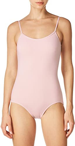 Capezio Damen-Einteiler, Gymnastikanzug mit verstellbaren Trägern, Pink, S