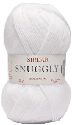 Sirdar Snuggly DK Double Knitting, White (251), 50g