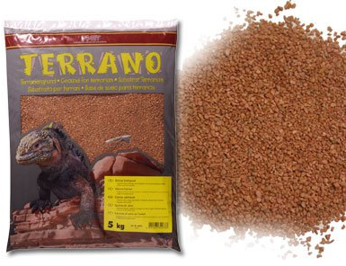 Hobby Terrano Kalzium Bodengrund, rot, Ø 2-3 mm - Größe 5 kg