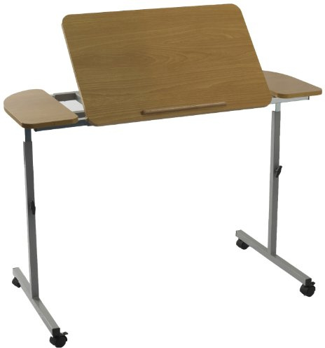 NRS M66832 Wheeled and Tilting Over Bed or Chair Table - Height and Width Adjustable