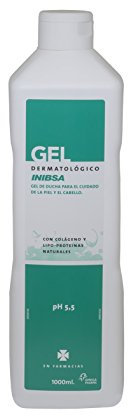 INIBSA gel de ducha dermatológico con colágeno y lipo proteínas bote 1 lt