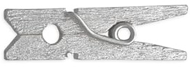 LWR CRAFTS Wooden Mini Clothes Pegs 15 Colors 100 Per Pack 1 2.5cm (Silver)