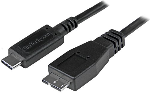 StarTech 1m/3.3ft USB-C to Micro-B Data Cable, USB 10Gbps, 3A, Transfer | Charge & Sync, Reversible USB-C, Thunderbolt 3 Port Compatible, 2-year warranty