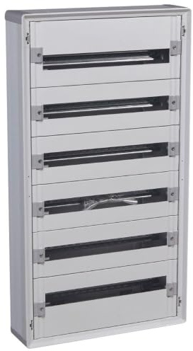 401806 Legrand Tableau de distribution isolant XL3 160-6 rangées de 24 modules - Tout modulaire prêt à l'emploi