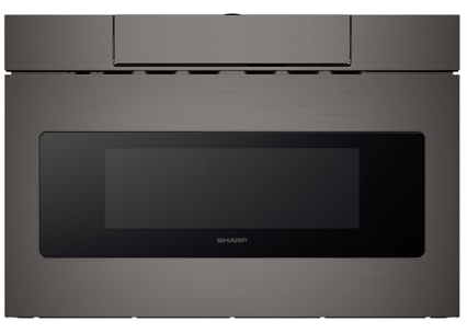 SHARP SMD2470AH Microwave Drawer Oven, 24-inch, 1.2 Cubic Feet, 950 Watt, Concealed Control Panel with Digital LCD Display, Black Stainless Steel