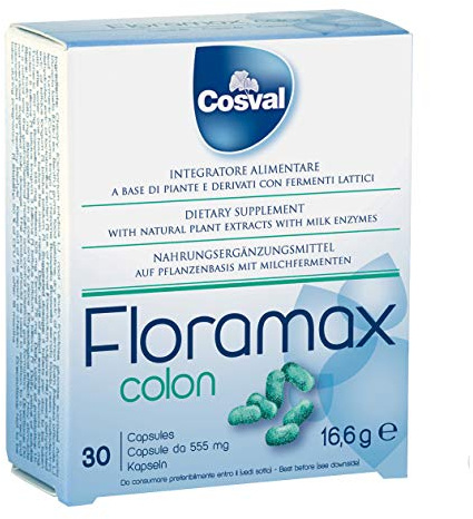 Cosval Floramax Colon Integratore Alimentare 30 Capsule da 555 Mg