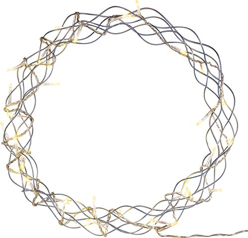 Lunartec Kranz: LED-Lichterkranz für Fenster, Türen u.v.m., 32 warmweiße LEDs, Ø 30 cm (Lichtkranz, Lichterkranz Fenster Strom, Beleuchteter fürs)