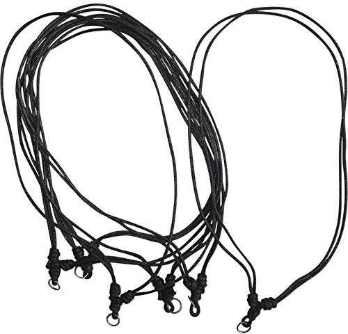 ELLU Black Hemp Cord Pendant Necklace Chains Chokers String Knot Ropes Bulk Wholesale (3)
