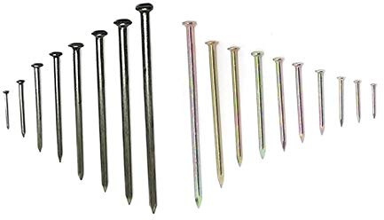 JINYONGFA Clavos de Acero Especiales, Clavos de carpintería, Clavos de Pared, Clavos, Clavos Redondos, Clavos de Cemento, Clavos de Acero para hormigón-Clavo de Acero 100 mm (10 Piezas)