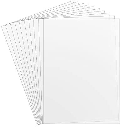 wocpvm Mylarfolie 10pcs A4 Mylar-Blätter Schablonenfolie Mylar Kunststoff-Schablonenblätter Mylar Folie Schablonen für DIY Handwerk Vorlage, 30.5 x 21.7 cm