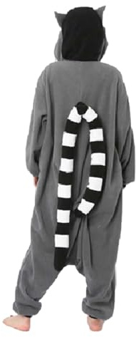 Pyjamas Onesies Cosplay vuxen unisex djur halloween kostym klänning loungewear, M
