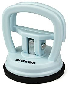 SCREWD Suction Cup Lifter for Carrying Heavy Awkward Items such as Glass, Doors, Windows and Sheet Metal - 55mm diameter - 5kg Pull