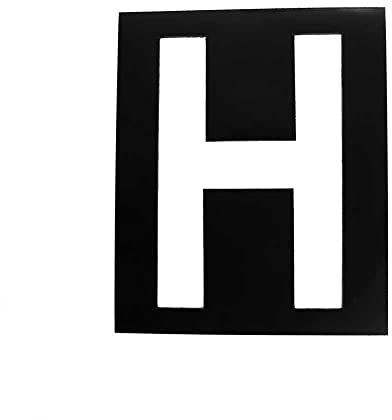 Schablone magnetisch, Höhe 20 cm, Buchstabe H