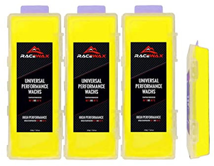 RaceWax Universal Wachs Yellow Edition Ski Langlauf Snowboard All IN ONE Wax 750g