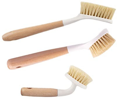PLAFOPE 3 Stück Küchenreinigungsbürsten Mit Langem Griff Speziell Beschichtete Geschirr Und Topfspülbürste rutschfest Langlebig Für Haushalt Und Spüle
