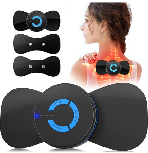 Mini Massager,Rechargeable Intelligent TENS Unit Muscle Stimulator for Pain Relief - FSA or HSA Eligible Deep Tissue EMS Massager Management for Back, Neck, Arm Electronic Pulse Machine