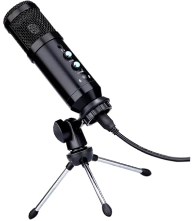 OSALADI 1set Microfono Condensatore Usb Professionale Per Streaming e Conferenze Design Antirumore Alta Qualità Audio Compatibile Laptop