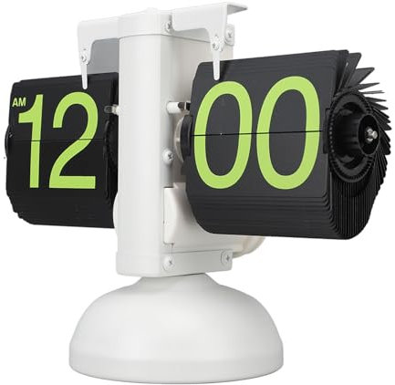 Haofy Uhr mit automatischem Flip-Anzeige Mechanismus für Wohnzimmer, Büro, Arbeitszimmer, Sammlerstücke