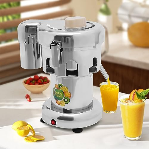 Spremiagrumi, spremiagrumi elettrico, in acciaio inox, piccolo spremiagrumi elettrico, 85 mm, spremiagrumi di frutta, 2800r/min, 370 W.