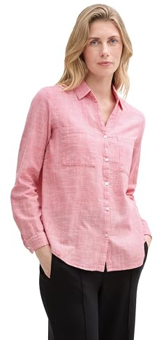 TOM TAILOR 1035247 Camisa, 11016 - Berry Red, 44 para Mujer