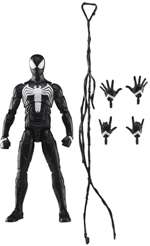 Hasbro Marvel Legends Series, Gamerverse, Peter Parker con tuta nera, action figure di Spider-Man