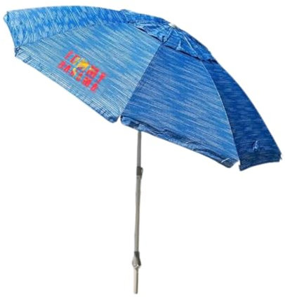 NAEM Tomy Baahama Beach Umbrella, Blue, with UV Protection