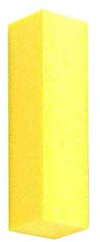 5 colori di carta vetrata per nail art levigatura buffer blocco di sabbia lima per lucidatura unghie manicure pedicure strumenti per unghie, giallo limone, 1 pezzo