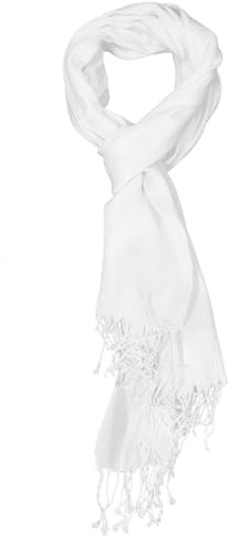 SAFIGLE Damen Chiffon Halstuch Reiner Baumwollschal 67X22 Zoll Weiß Diy Graffiti Schal Handgemachtes Halstuch ZubehöR Zum Bemalen FüR Damen Kreatives Basteln