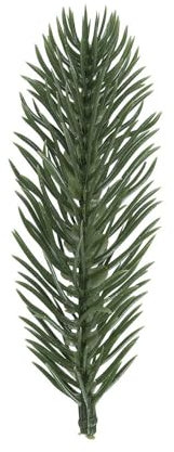 Ideen mit Herz Deko-Tannenzweige | grün | 10 cm lang | 20 Stück | künstliche Tannenzweige | Adventskranz-Deko | Tannengrün