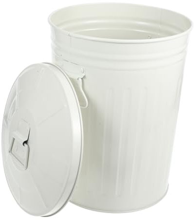 Levemolo Garbage Container Mit Deckel Runder Abfallbehälter Für Innen Und Außenbereich Und Platzsparend Für Küche Bad Und