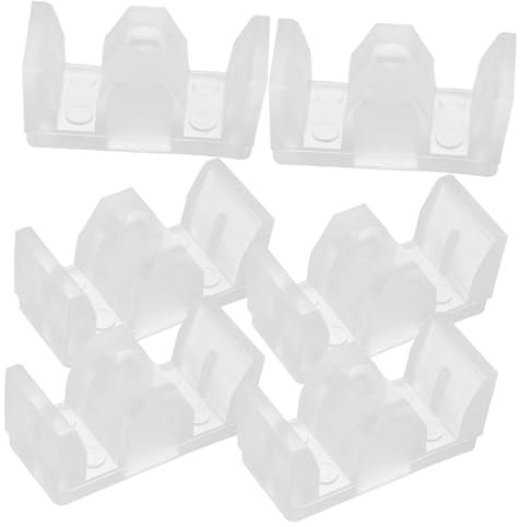 KITANDOVE 6pcs Sliding Glass Door Bumper Pads Collision Blocks for Shower Doors Easy Install Silicone Bottom Guides Versatile Protection for Glass Sliding