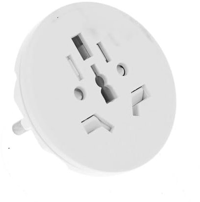 Adattatore Universale da Viaggio (Colore Bianco) Da Spina Schuko 16A A Presa UK USA AUS CN Max 2300W