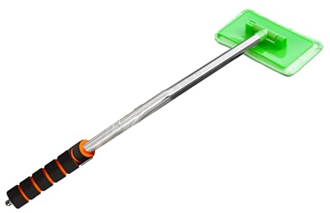 CHICIRIS Detergente Telescopico in Vetro, Lavatrice per Vetrine in Lega di Alluminio, Spazzola per la Pulizia del Parabrezza per Guida più Guida più (Green