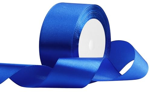 OUTPGAGA Blau Satinband 40mm x 22m Geschenkband für Hochzeit Basteln