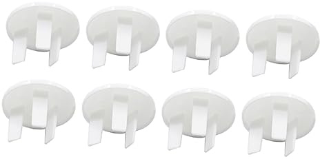 Milisten Caches Prises Électriques Protection Multi-fonction Choc Électrique Lot de 100 en Plastique Blanc pour Bébé Maison et Chambre D'garçon et Filles