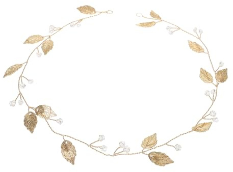 Gatuida Braut Haarschmuck Stirnband aus Legierung mit Blattmotiv Damen Kopfbedeckung Hochzeit Party Accessoire