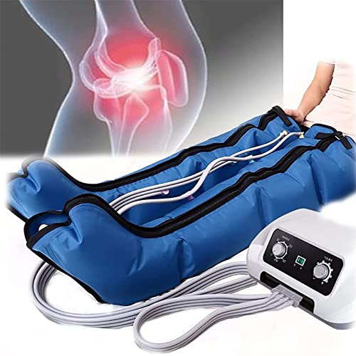 Leg Massager Air Compression for Circulation & Muscles Relaxation,Leg Massager Air Wave Device,Feet Calf Thigh Massage Sequential Massager Device