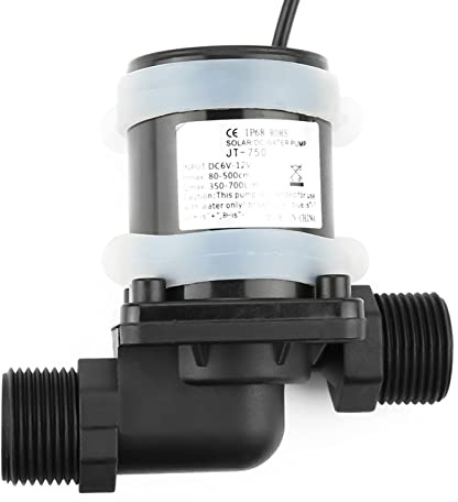 Zerodis Pompe de Circulation d'eau 12 V CC, Moteur sans Balais, Débit de 700 L/H, Idéale pour les Aquariums et les Systèmes hydroponiques.