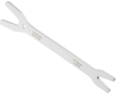 DIYEAH Clé Multifonction à Double Extrémité Autoserrante en Acier, Clé à Molette Double Tête pour Usage Domestique, Outil Antidérapant pour Réparation Mécanique et Automobile, 1 Pièce