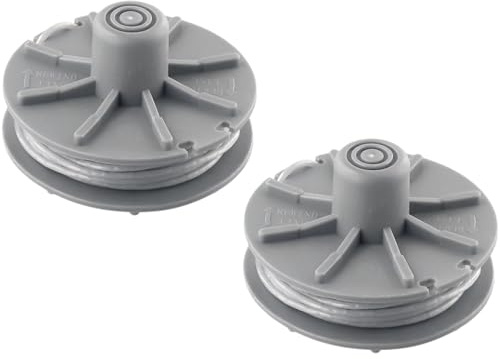 EasyByMall Bobina de alambre de repuesto para cortacésped Bosch SmallCut 300/350, EasyCut 400/450/500, ComfortCut 450, PowerCut - 1,65 mm de diámetro, 0,1 m de longitud, alimentación automática