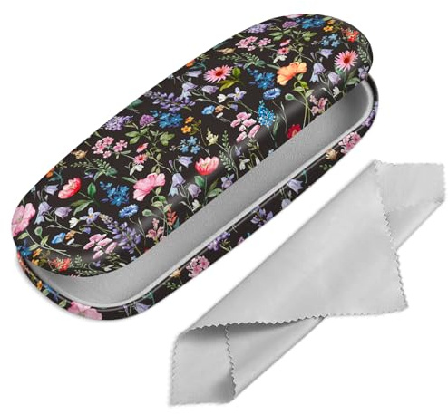 FINTIE Hardcase Brillenetui für Damen und Herren | Tragbare Brillen Etui mit Brillenputztuch, für Lesebrillen & Sonnenbrillen