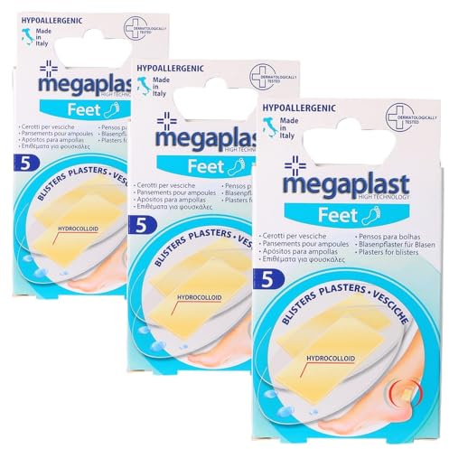 15 Pansements Hydrocolloïdes pour Ampoules - Pansements Grand Format (70x38 mm) Pieds et Talons - Idéal Sport, Randonnée et Chaussures Neuves