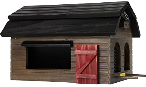 Wildlife Garden WG220 Futterscheune Braun - Vogelfutterhaus aus Holz